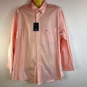 Club Room Men's Estate Regular Fit Pinpoint Dress Shirt - Size 17.5 32/33 - NWT